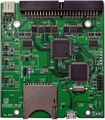 SCSI2SD Adaptateur SCSI2SD 50 broches vers carte SD inclus 3,5 